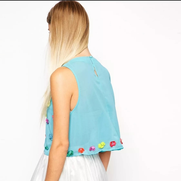 COPY - 🌸🏵🌸ASOS FLOWER EMBELLISHED TOP, FAIRY CORE - Picture 3 of 7